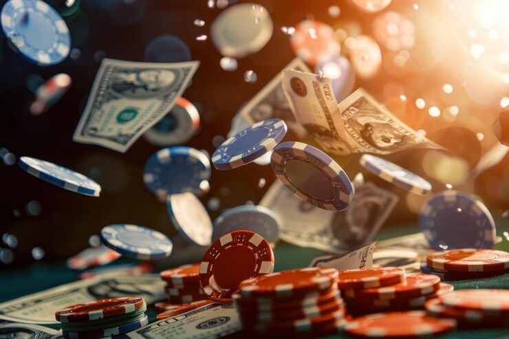 Result display showing dice total and payout on lebah platform